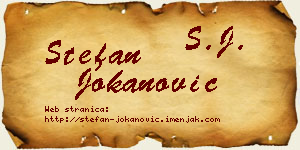 Stefan Jokanović vizit kartica